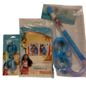 NIP. DISNEY Moana 2 Goggles, Snorkel, and Arm Floaties